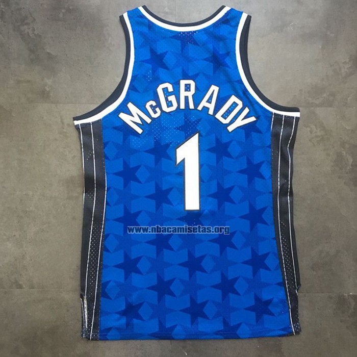 Camiseta Orlando Magic Tracy McGrady NO 1 Mitchell & Ness 2000-01 Azul